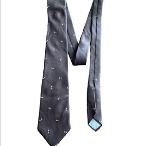 Christian Dior 100% Brown silk tie